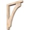 Ekena Millwork Legacy Craftsman Smooth Bracket w/ Offset Brace, Douglas Fir, 5 1/2"W x 36"D x 48"H BKT0604X36X48LEC04SDF - alternate 1